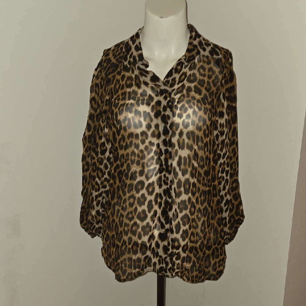 H&M Leopard Print Blouse
